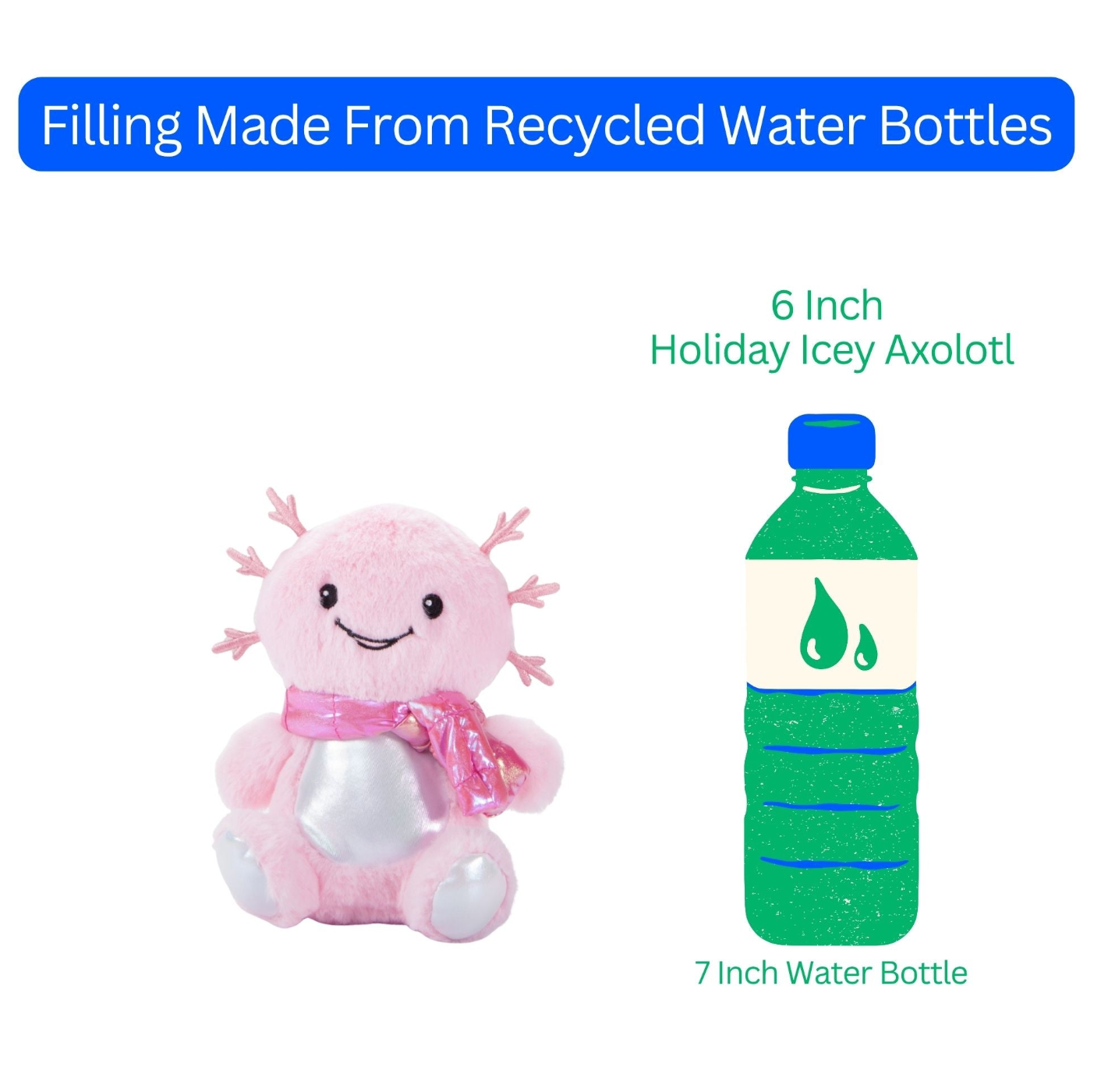 Holiday Icey Axolotl Extra Small 6" (15cm)