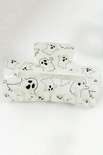 Halloween Ghost Hair Claw Clips