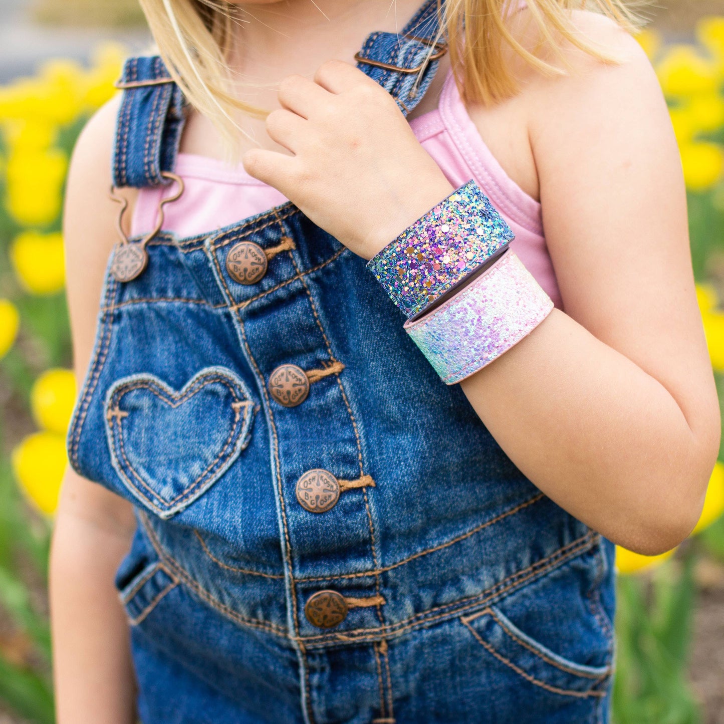 Sparkly Glitter Slap Bracelet