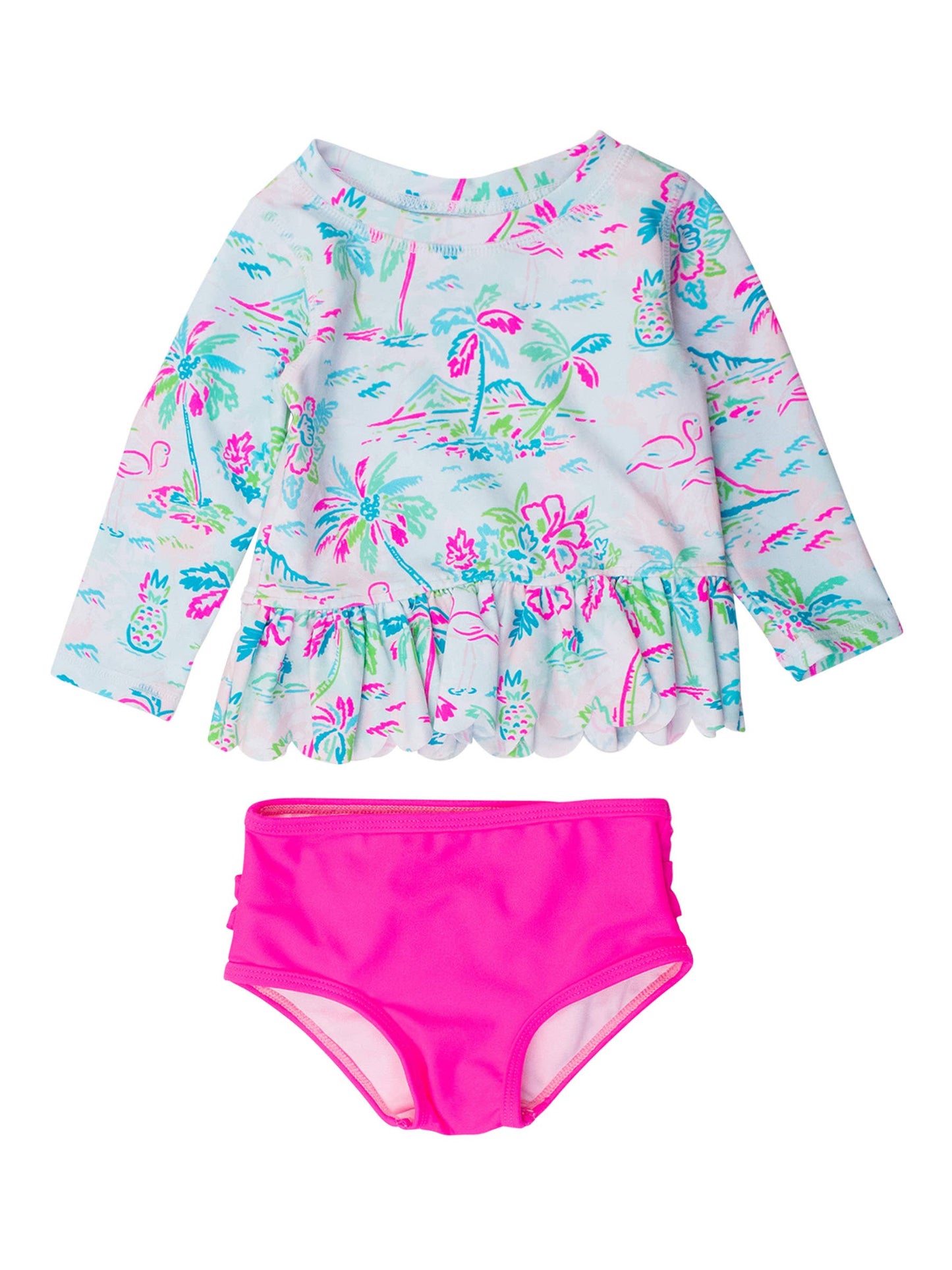 Girls Tropical Resort Two-Piece Swimsuit