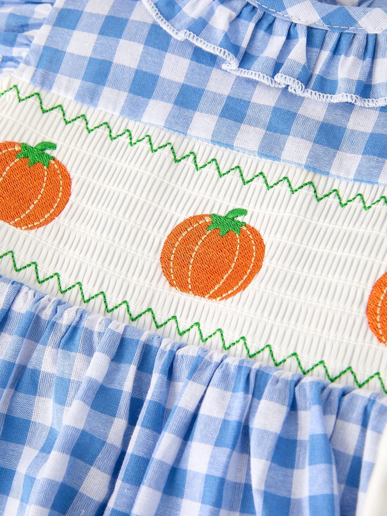 Lil’ Punkin Gingham Smocked Dress