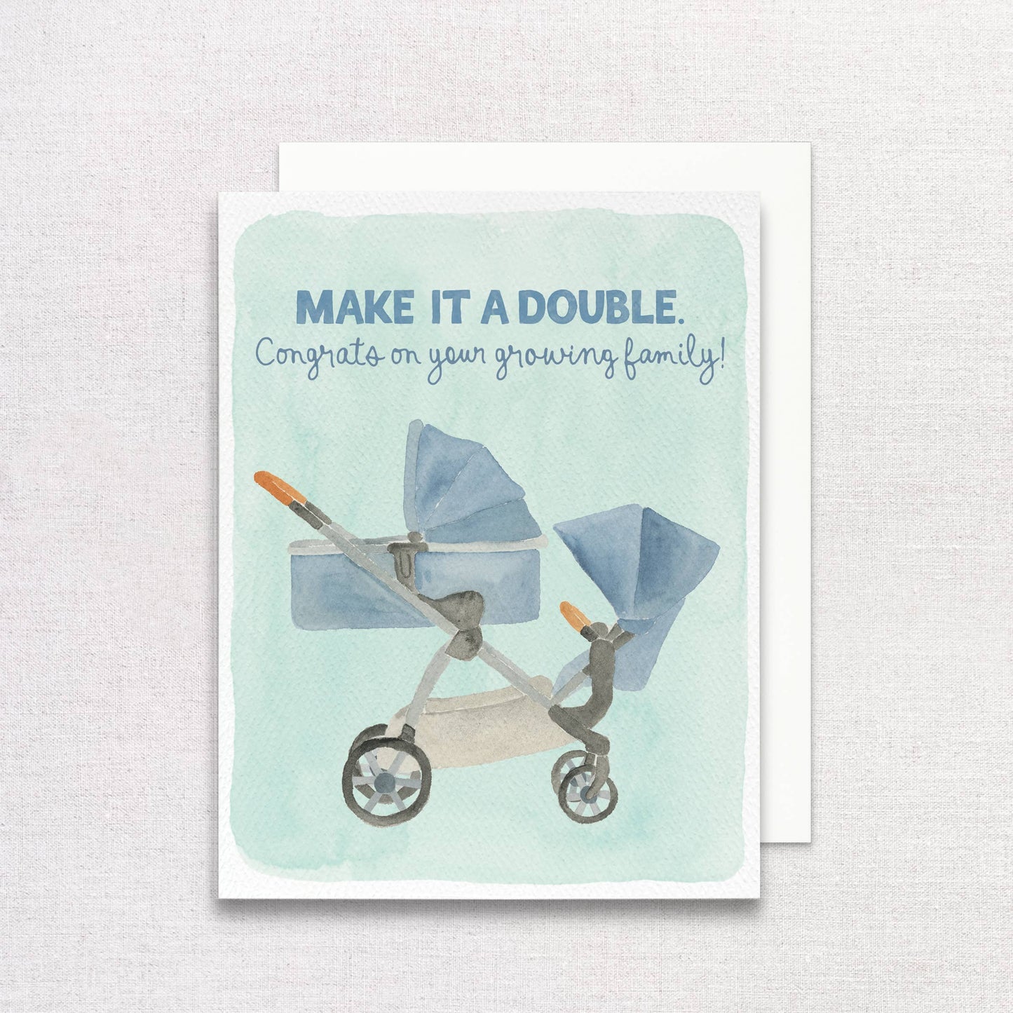 Growing Family Greeting Card | Congrats on Another Baby Card