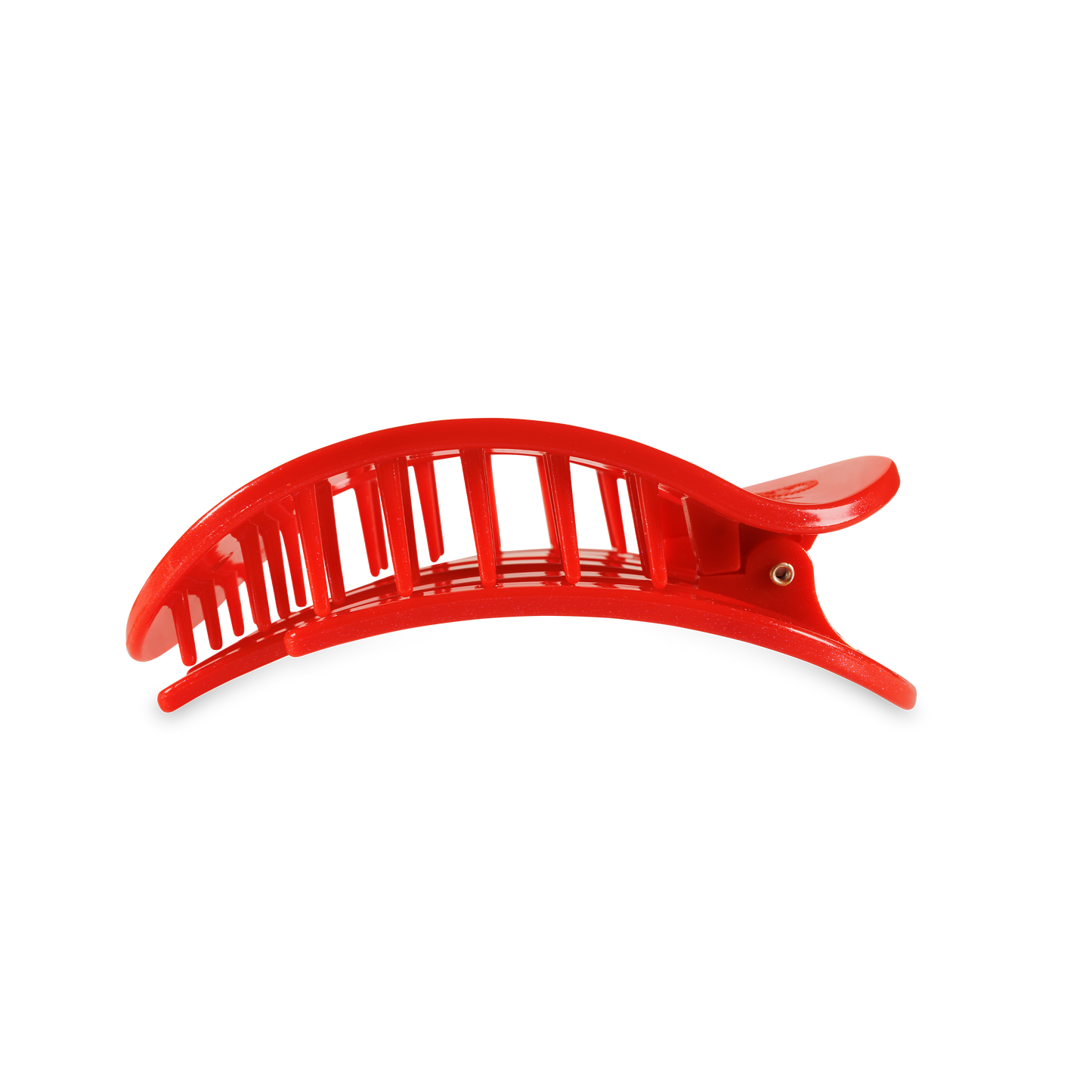 Round Flat Hair Clip | Medium | Red