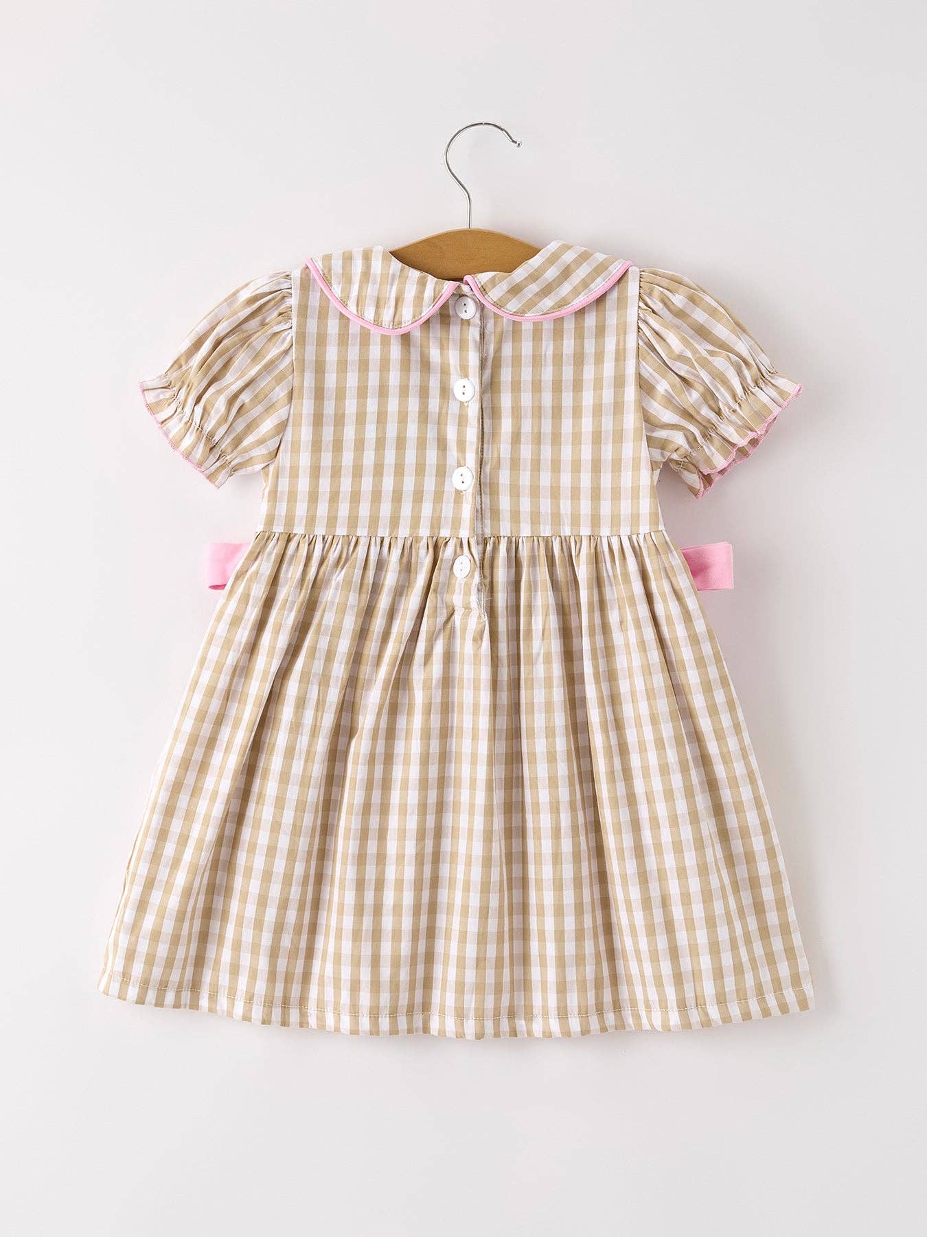 Turkey & Tulle Smocked Bow Baby Girls Dress