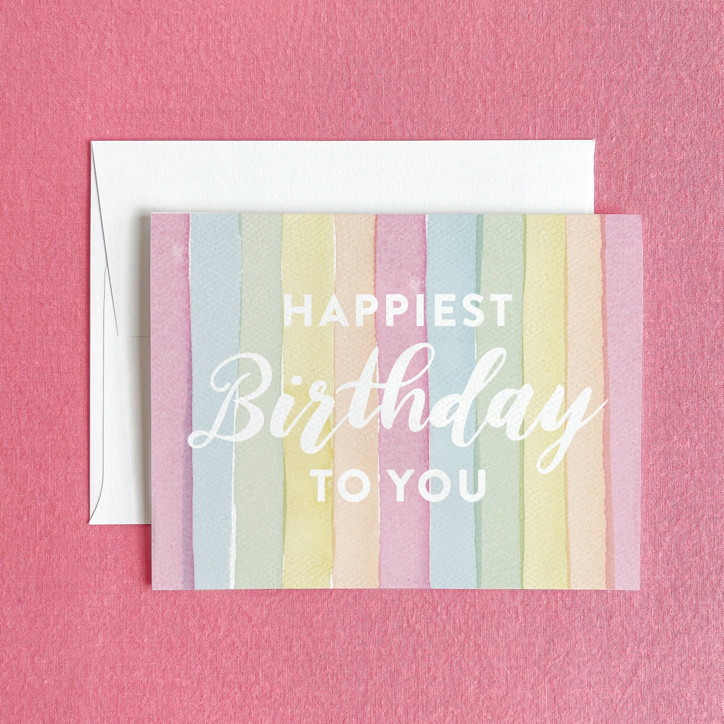 Rainbow Happiest Birthday To You Greeting Card | Birthday