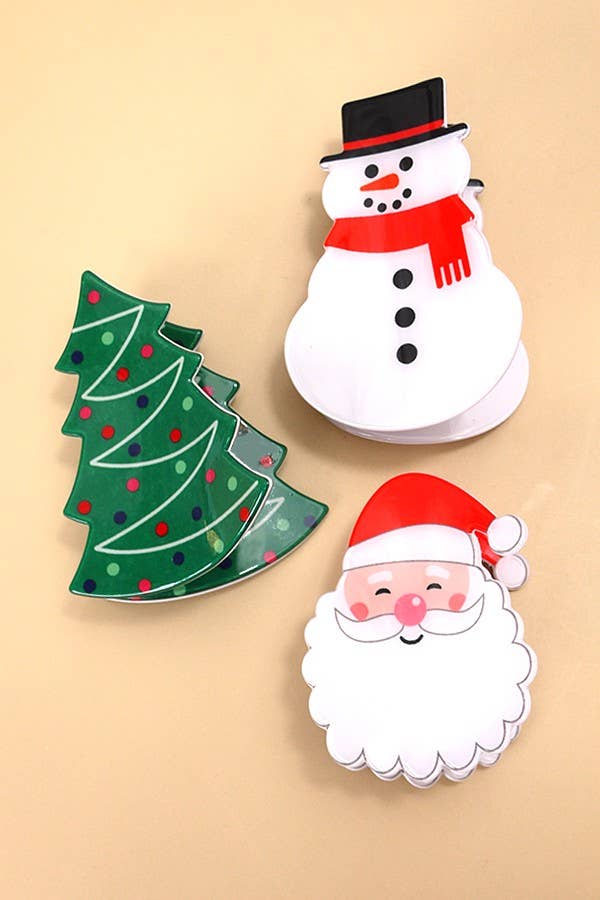 Christmas Claw Clips