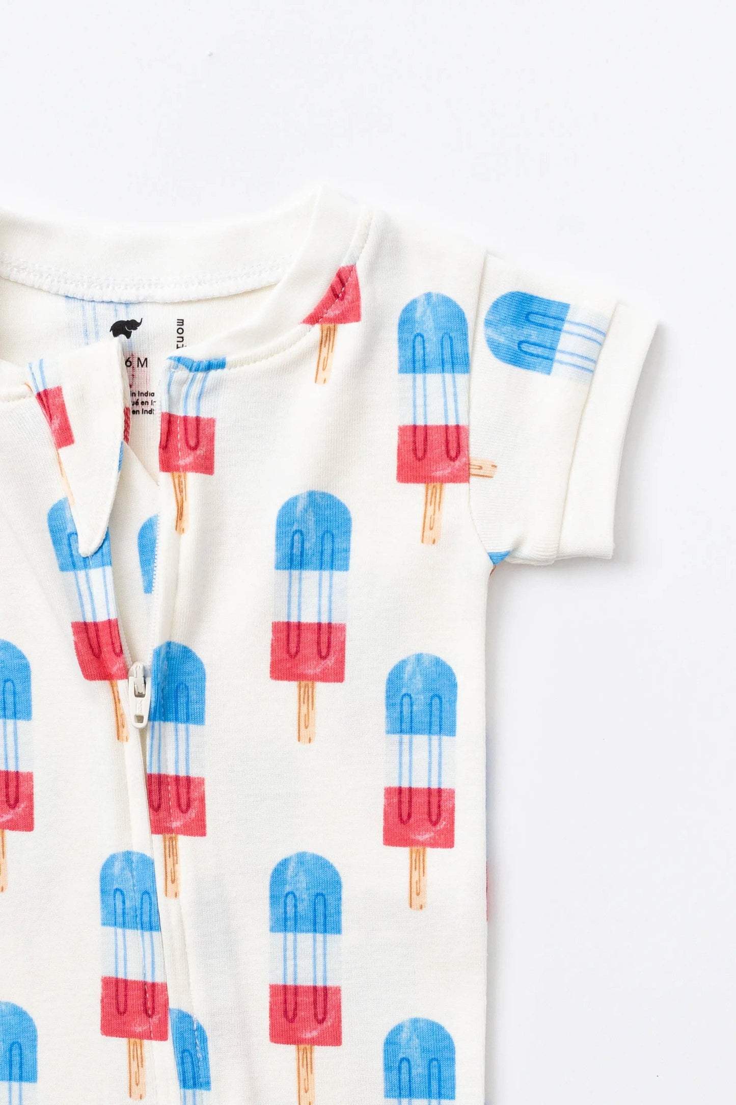 4th of July Baby Shorty Pajamas - Americana Ice Pops