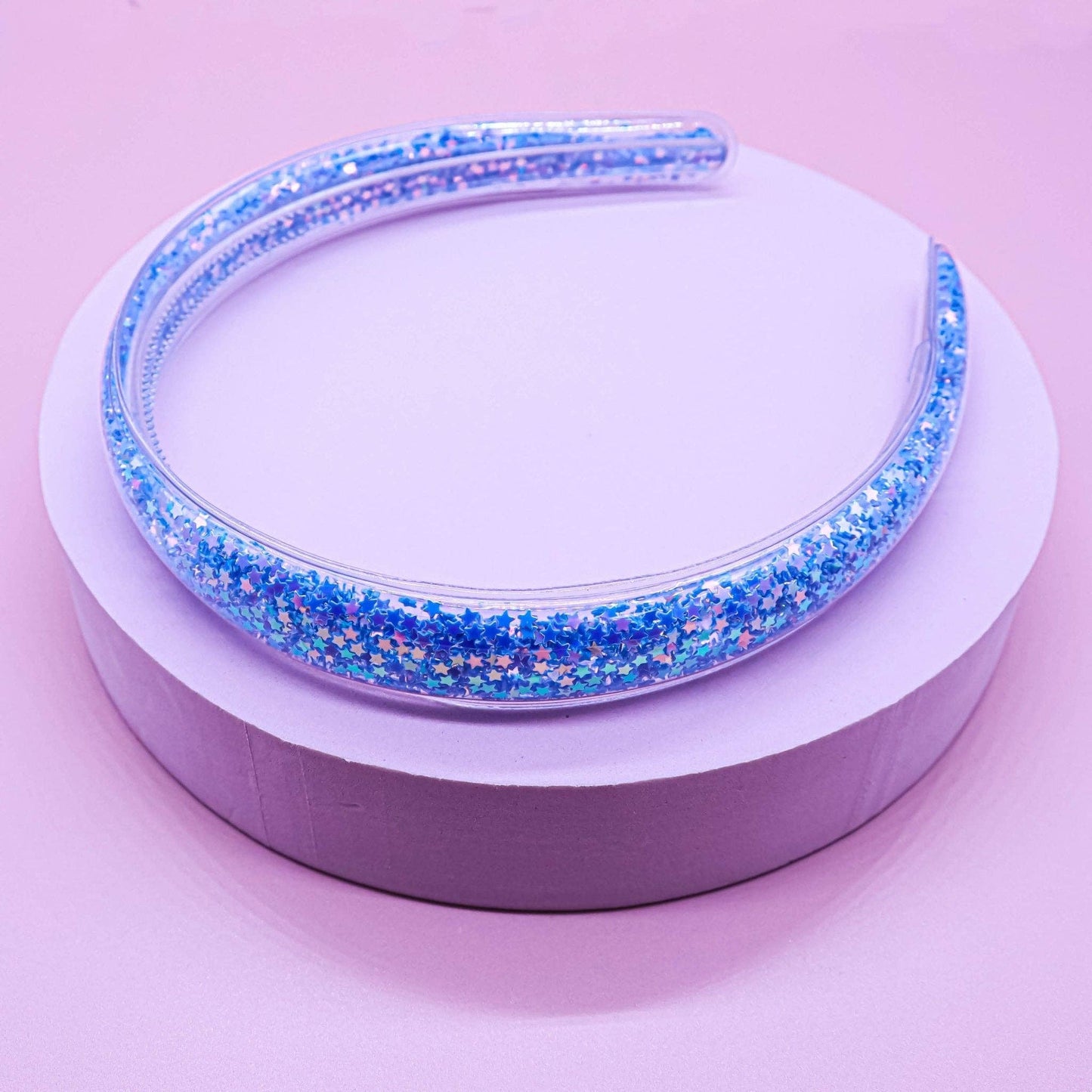 Shaker Glitter Headband with Teeth