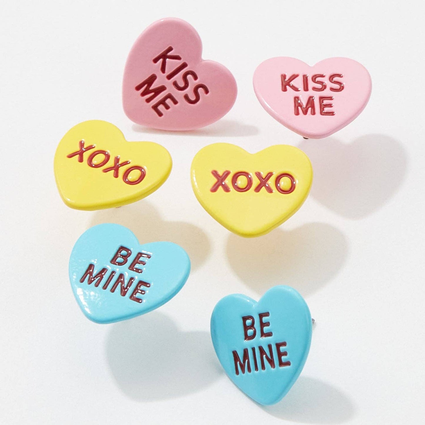 Candy Heart Post Earrings