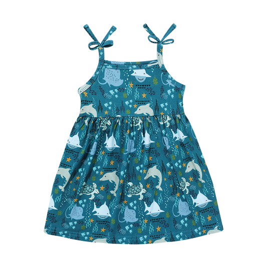 Ocean Friends Bamboo Sundress Summer Kids Clothing
