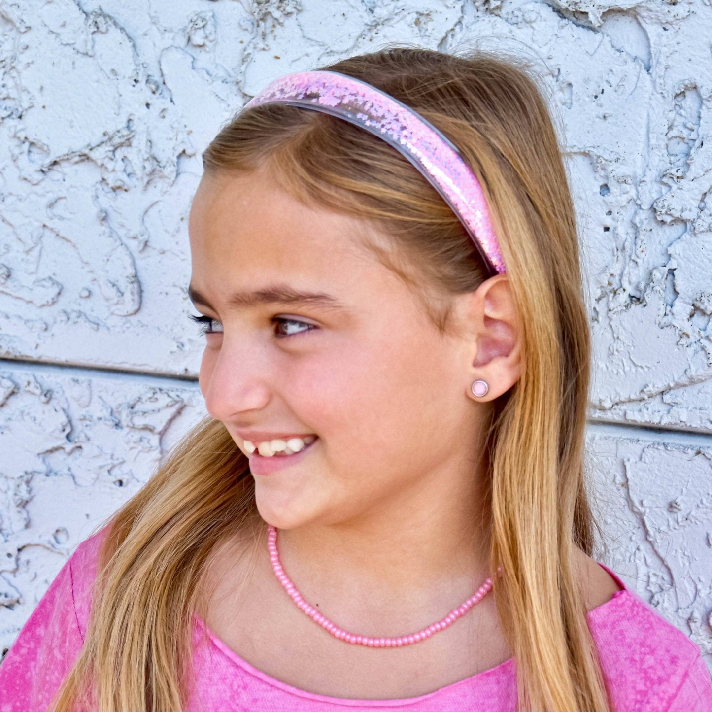 Shaker Glitter Headband with Teeth