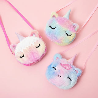 Adorable Plush Unicorn Crossbody Bag for Kids