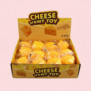 Swiss Cheese Cube Slow-Rising Squishy Sensory Stress Toy
