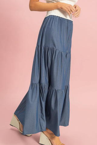 Women’s Three-Tier Maxi Skirt