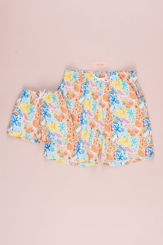 Boys’ Tropical Beach Swim Trunks