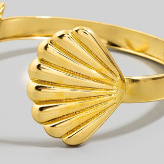 Starfish & Shell Cuff Bracelet
