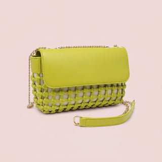 Erin Braided Vegan Leather Crossbody Bag