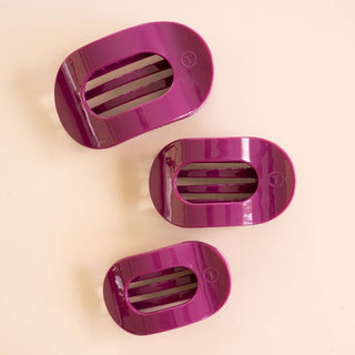 TELETIES Mulberry Large Flat Round Hair Clip