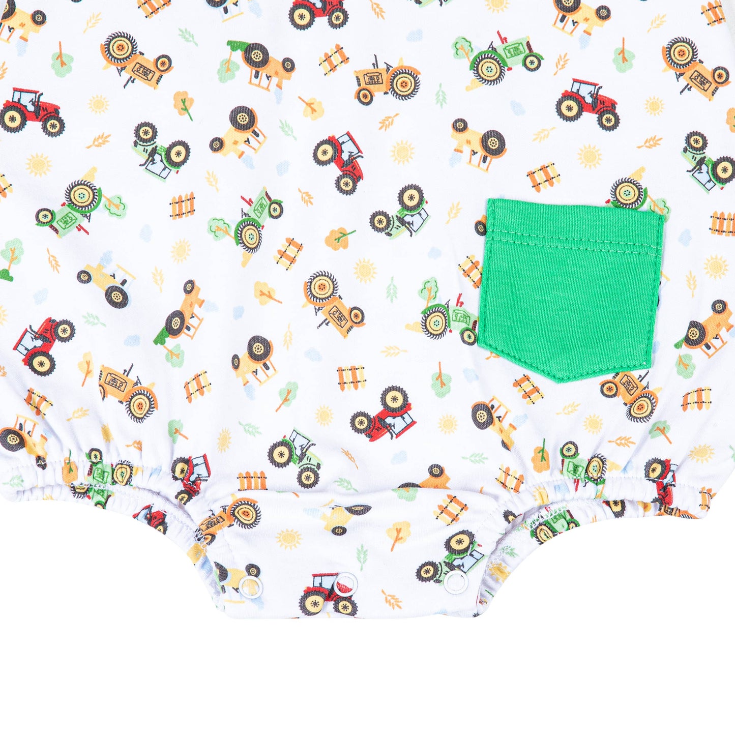 Tractor Time Sleeveless Boy Bubble