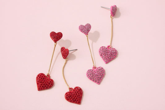 Heart Dangle Earrings