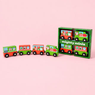 Magnetic Christmas Train Mighty Minis Set of 4