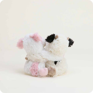 Warmies | Cow Hugs – Microwavable Lavender Scented Plush Duo