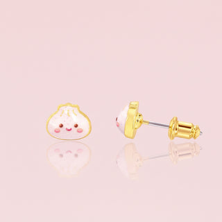 Girl Nation Lucky Dumpling Enamel Stud Earrings