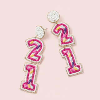 Birthday Celebration Seed Bead Earrings
