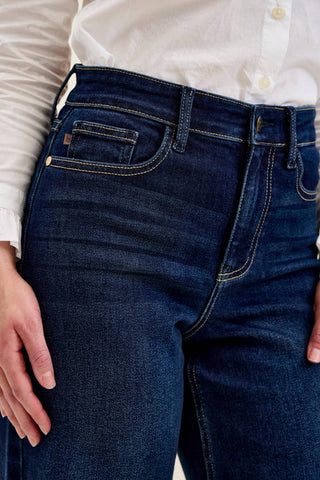 Judy Blue Petite High-Waist Lux Retro Wide-Leg Jeans in Twilight Blue