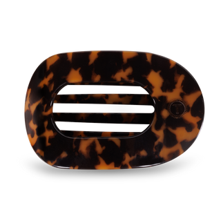 Tortoise Large Flat Round Clip