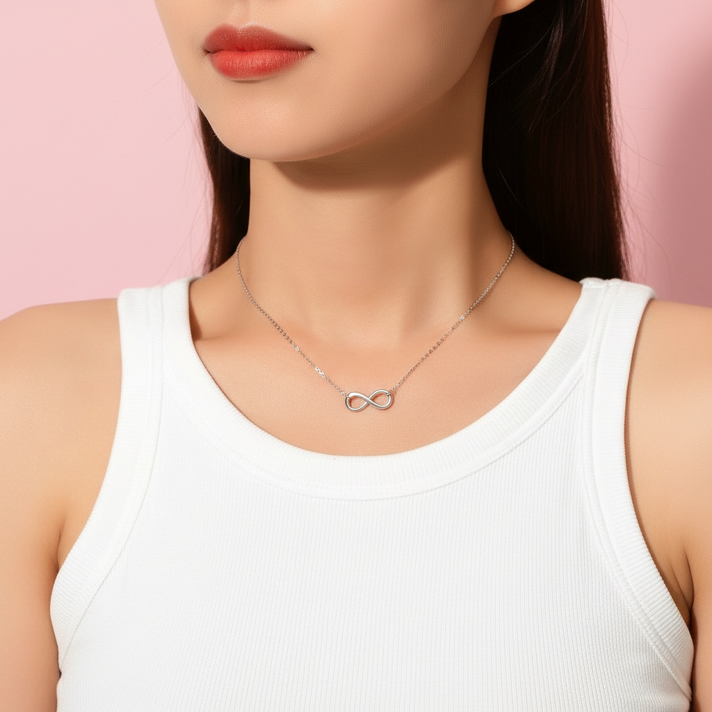 Sterling Silver Infinity Necklace