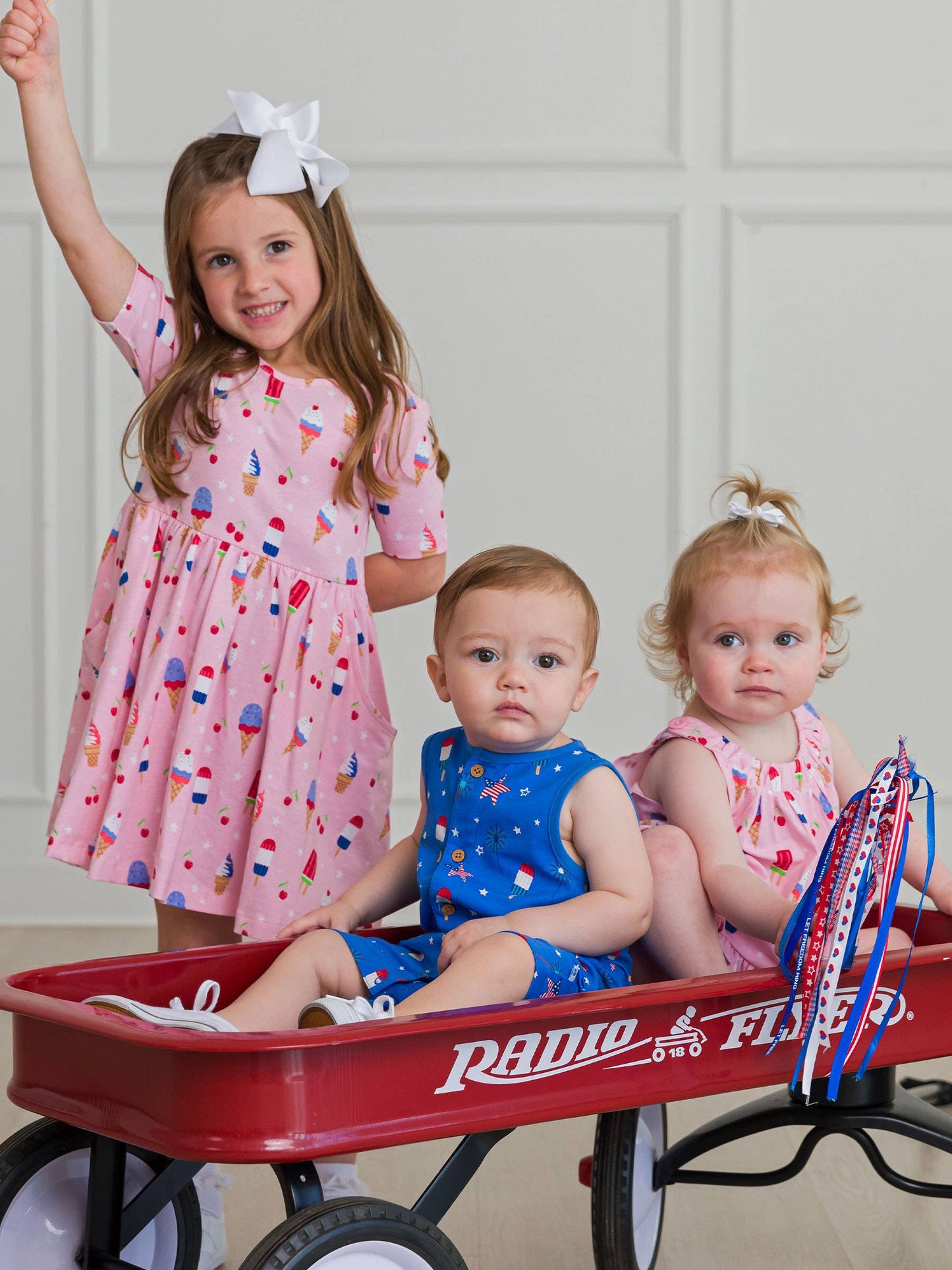 Baby Girls Sweet Freedom Knit Swing Top and Bloomer Set