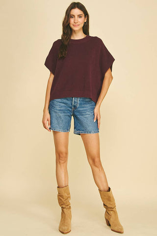 Dropped Shoulder Sweater Top