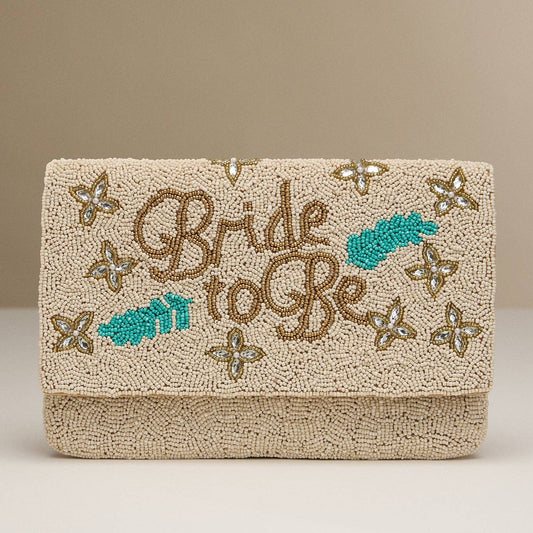Beaded "Bride to Be" Clutch Purse