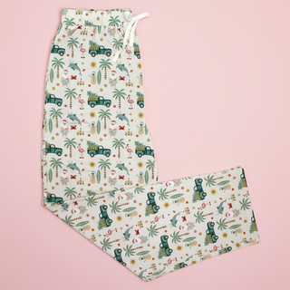 Coastal Christmas Adult Bamboo Pajama Relaxed Lounge Pants