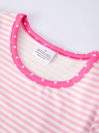 Back To School Girls' Pencil Applique Striped Set