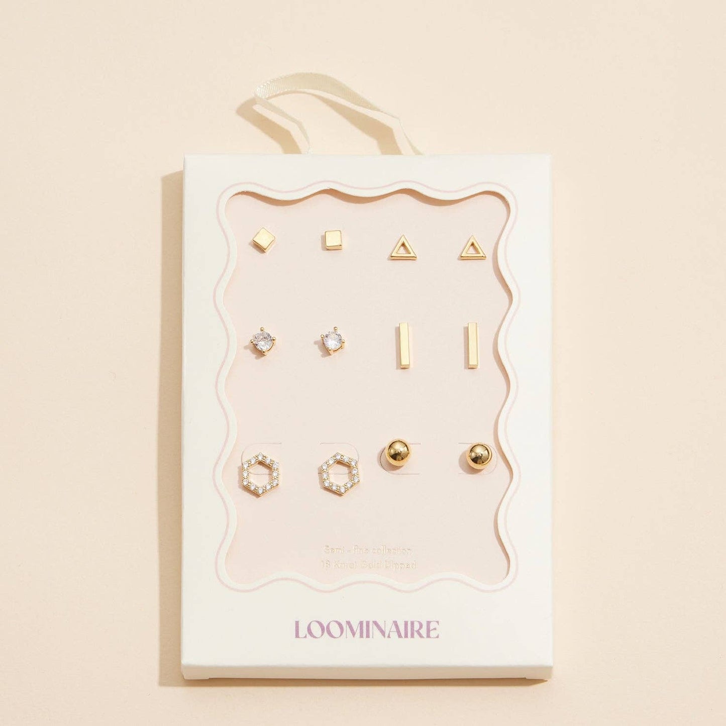 Classic Geometric Earrings - 18K Gold Dipped