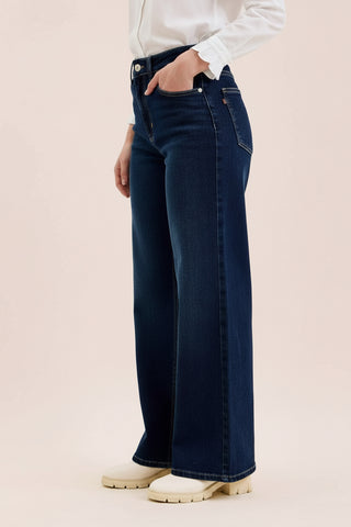 Judy Blue Petite High-Waist Lux Retro Wide-Leg Jeans in Twilight Blue