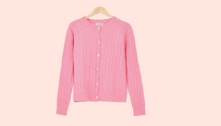 Cableknit Cardigan Button Down Cardigan