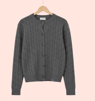 Cableknit Cardigan Button Down Cardigan