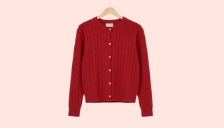 Cableknit Cardigan Button Down Cardigan
