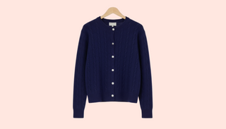 Cableknit Cardigan Button Down Cardigan