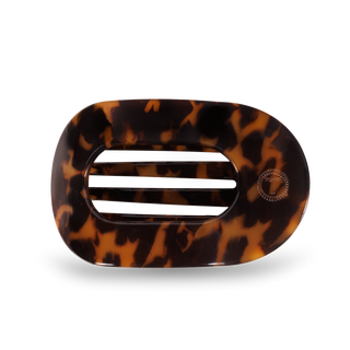 Tortoise Medium Flat Round Clip