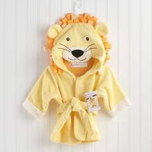 Big Top Bath Time"" Lion Hooded Spa Robe