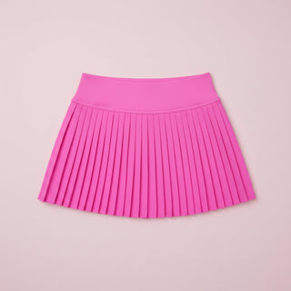 Bright Pink Pleated Active Skort
