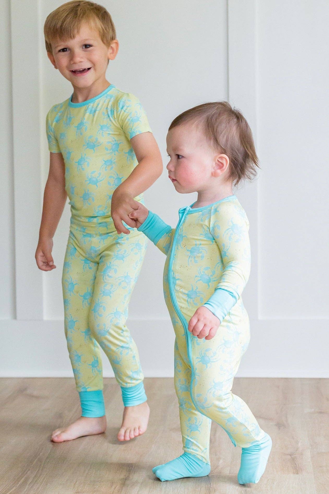 Cousins Beach Crab Club Zipper Onesie