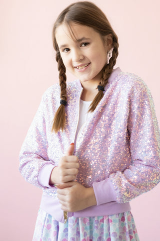 Lavender Sequin Jacket