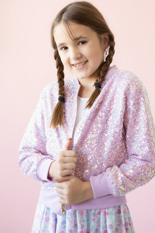 Lavender Sequin Jacket