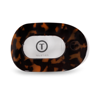 Tortoise Large Flat Round Clip