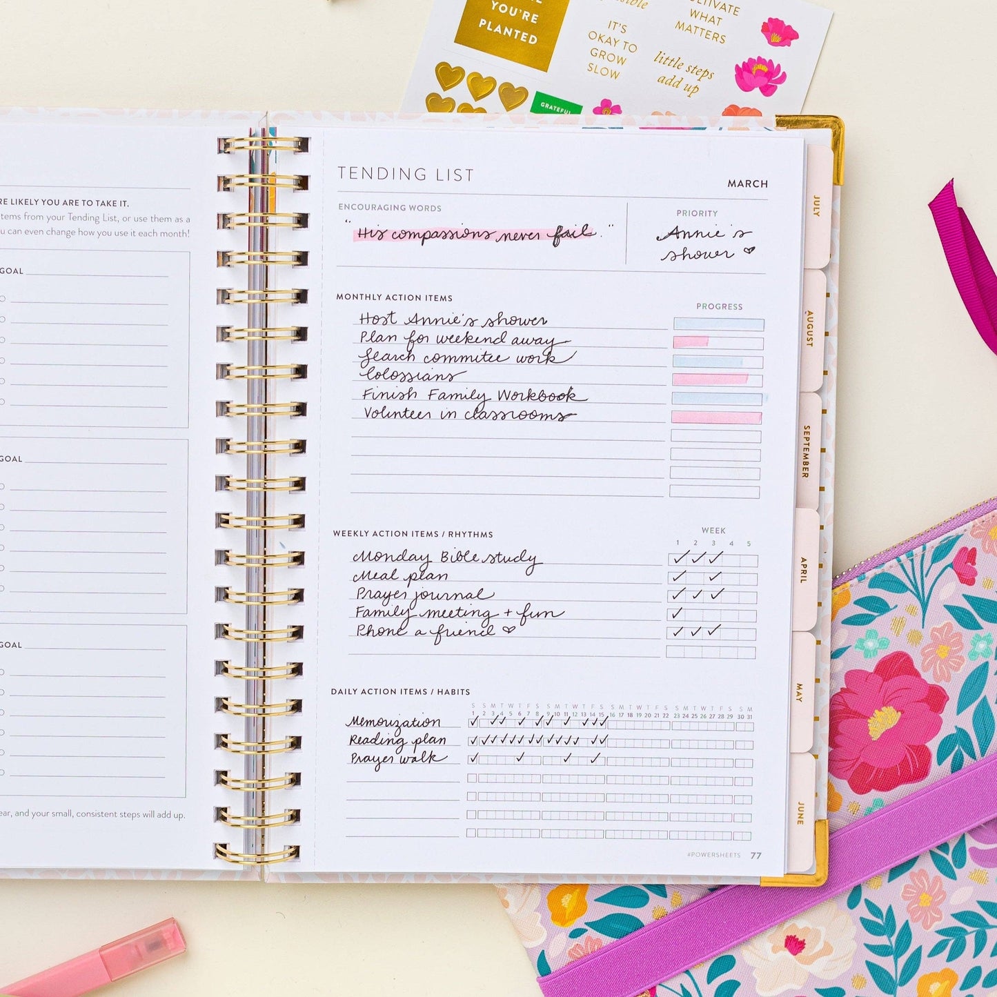 2025 One-Year PowerSheets | Verbena
